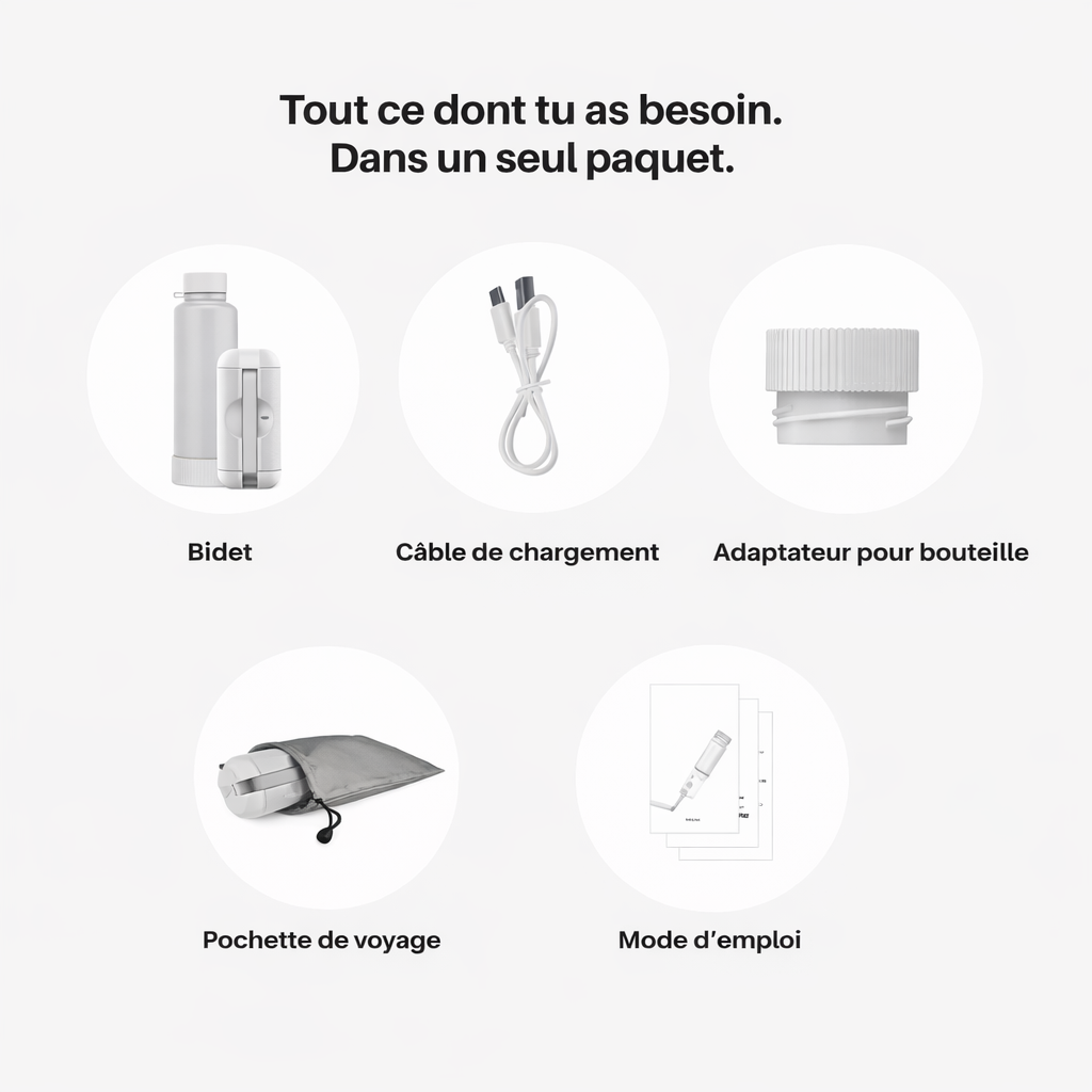 Bidet de voyage électrique