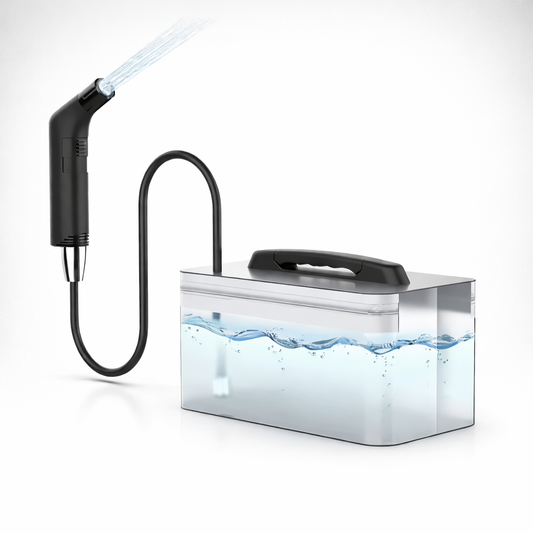 Bidet portable avec réservoir rectangulaire